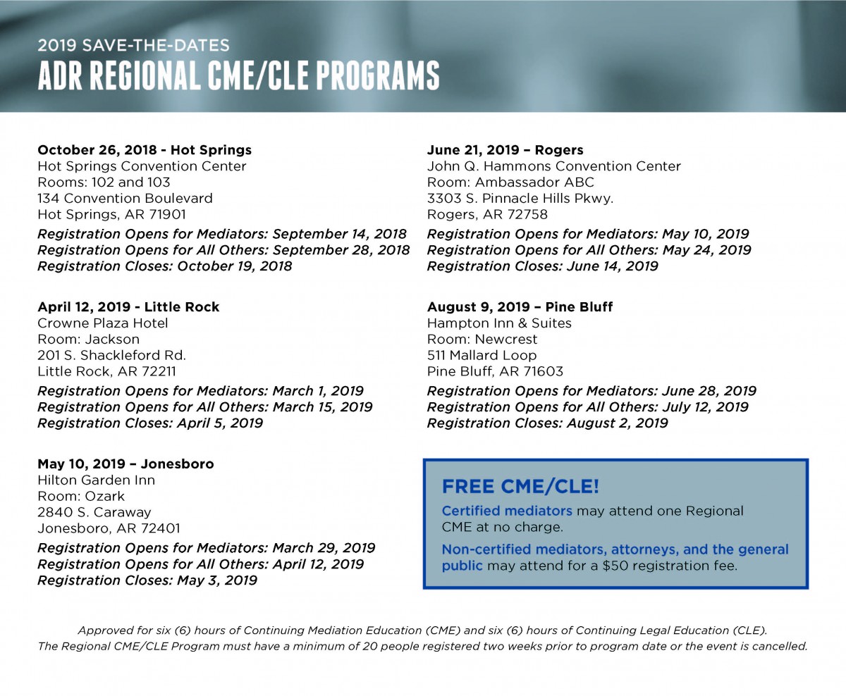 ADR 2019 Regional Programs