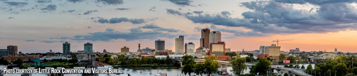 Little Rock skyline courtesy of the Little Rock Convention and Visitors Bureau