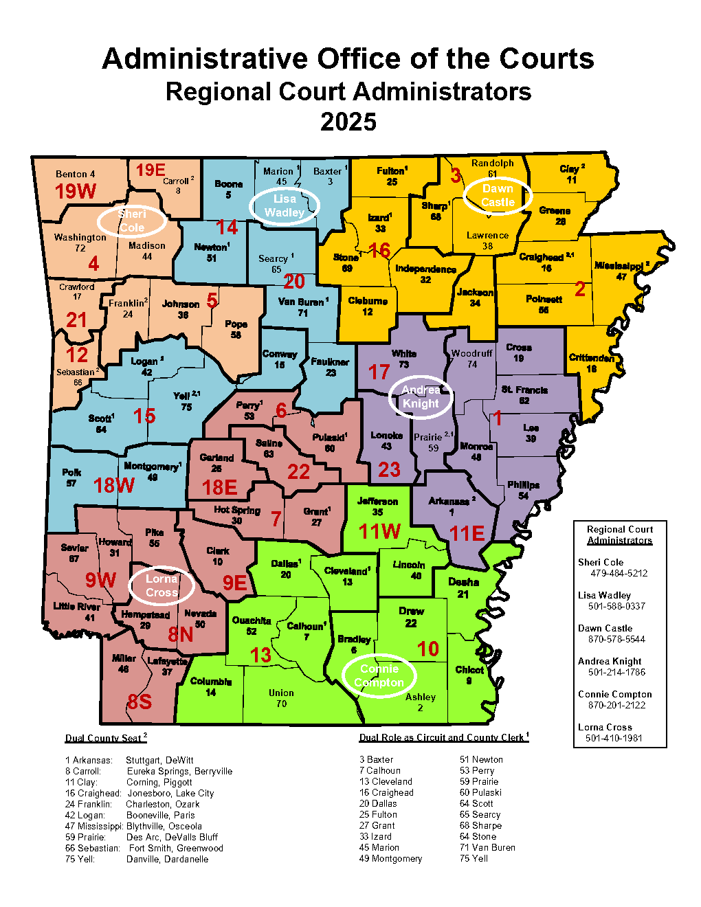 Office of Research and Justice Statistics Map